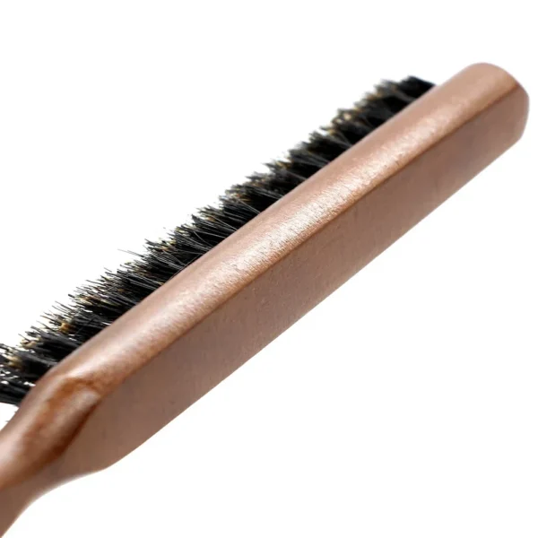 Boar Bristle Brush with Wooden Handle - Image 4