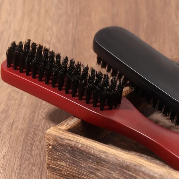 Boar Bristle Brush for Beard and Mustache Care - Image 2