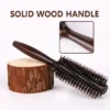 Boar Bristle Brush Wooden Handle Hair Comb - Image 6