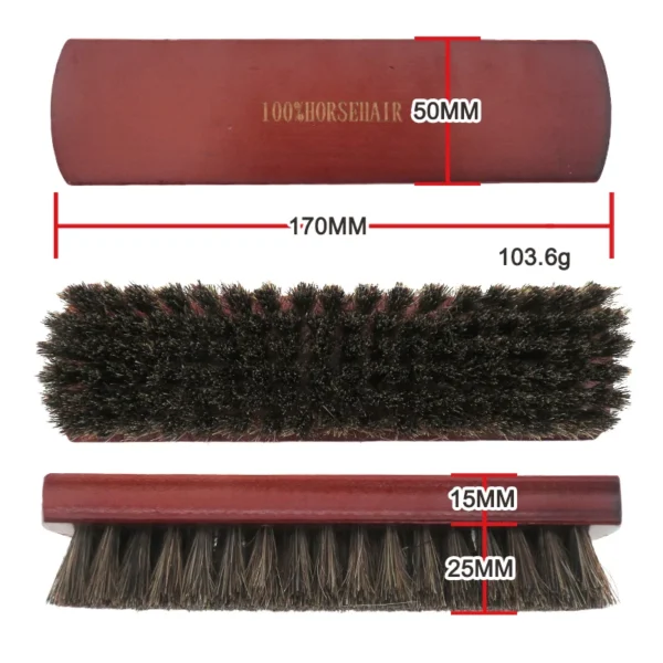 Boar Bristle Brush Shoe Polishing Tool For Shoes & Boots - Image 2