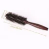 Boar Bristle Brush Wooden Round Hairbrush for Styling - Image 3