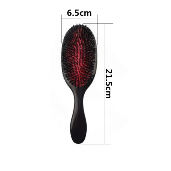 Boar Bristle Brush Oval Anti-Static Scalp Massage Comb - Image 6