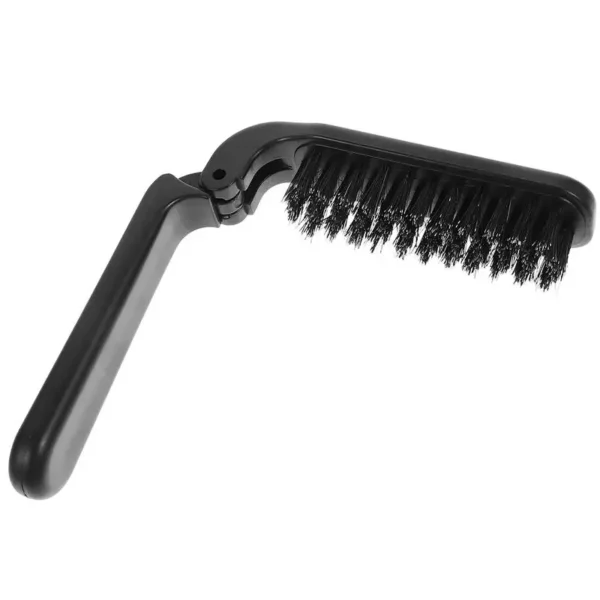 Boar Bristle Brush, Folding Beard Brush, Travel-Friendly - Image 2
