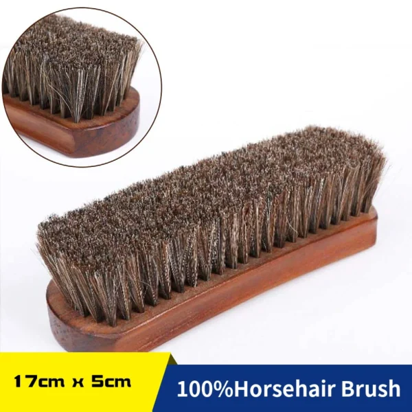 Boar Bristle Brush Shoe Polishing Tool For Shoes & Boots