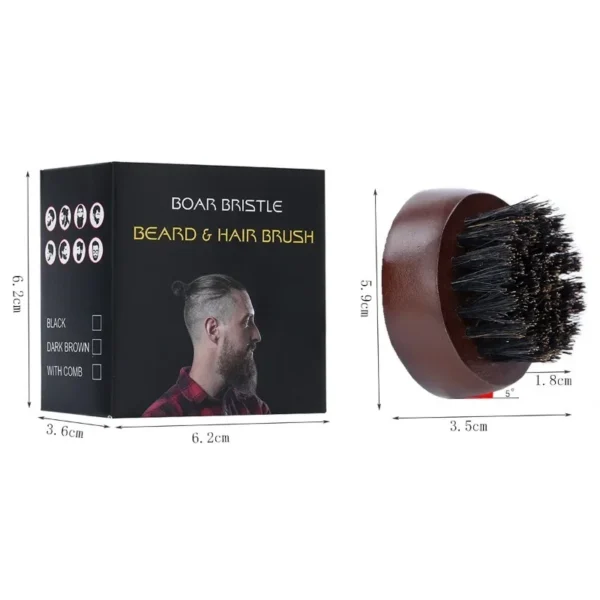 Boar Bristle Brush – Beard Grooming Tool - Image 6