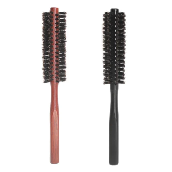 Boar Bristle Brush Round Barrel Curling Styling Tool - Image 4