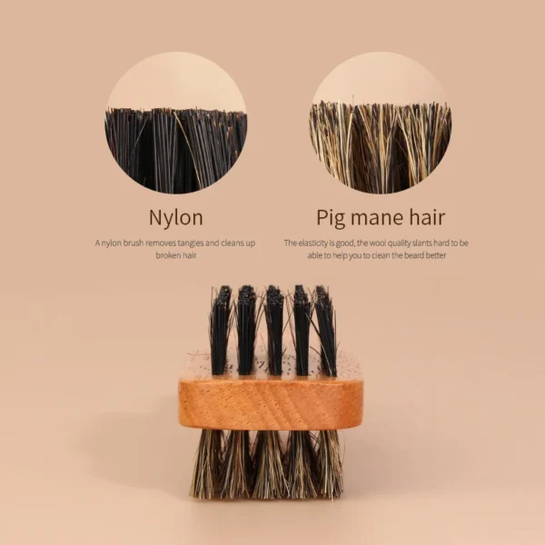Boar Bristle Brush for Men’s Shaving & Beard Care - Image 6