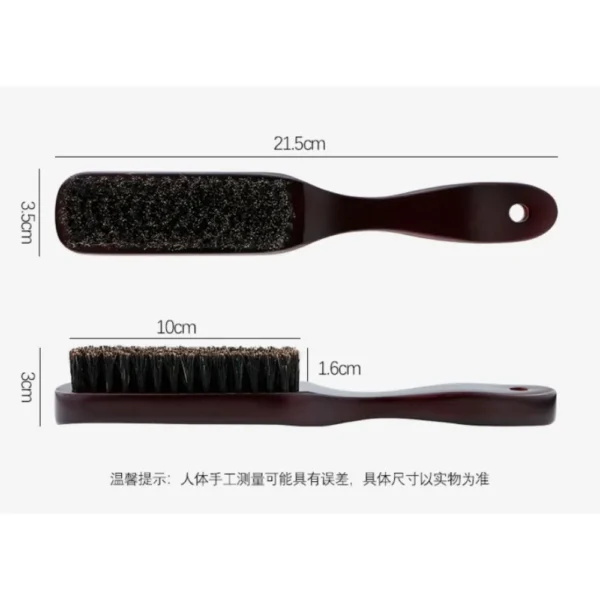 Boar Bristle Brush with Wood Handle for Beard - Image 5