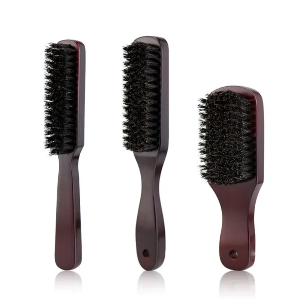 Boar Bristle Brush with Wood Handle for Beard