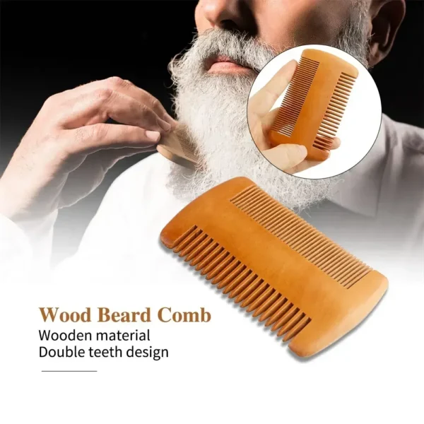 Boar Bristle Brush Kit - Beard & Shaving Comb Set - Image 3
