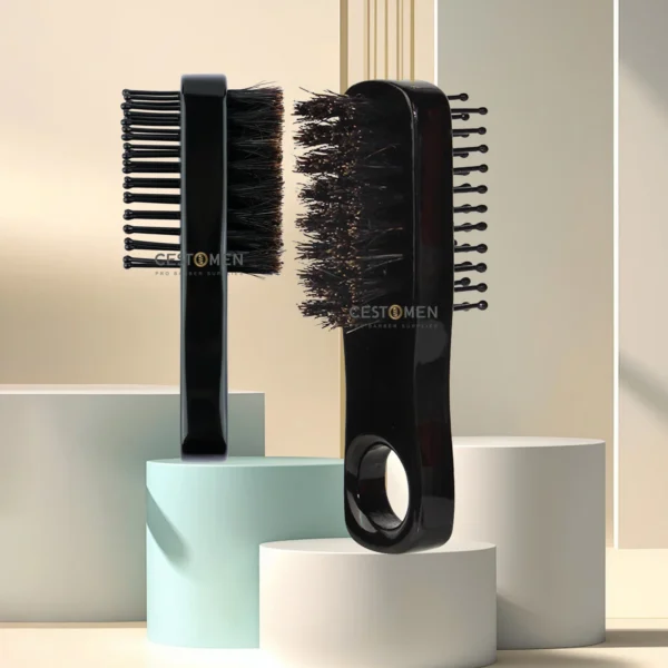 Boar Bristle Brush – Double Sided Barber Cleaning Tool - Image 6
