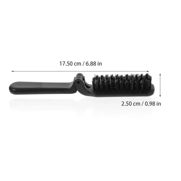 Boar Bristle Brush, Folding Beard Brush, Travel-Friendly - Image 4