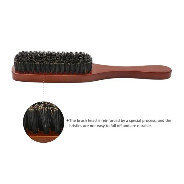 Boar Bristle Brush for Beard & Mustache Grooming - Image 5
