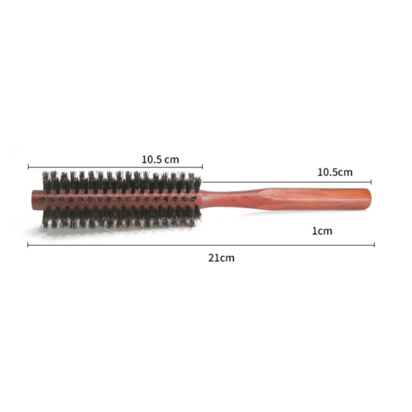 Boar Bristle Brush Round Barrel Curling Styling Tool - Image 3
