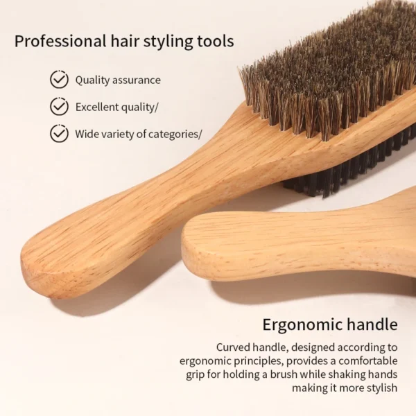 Boar Bristle Brush for Men’s Shaving & Beard Care - Image 4