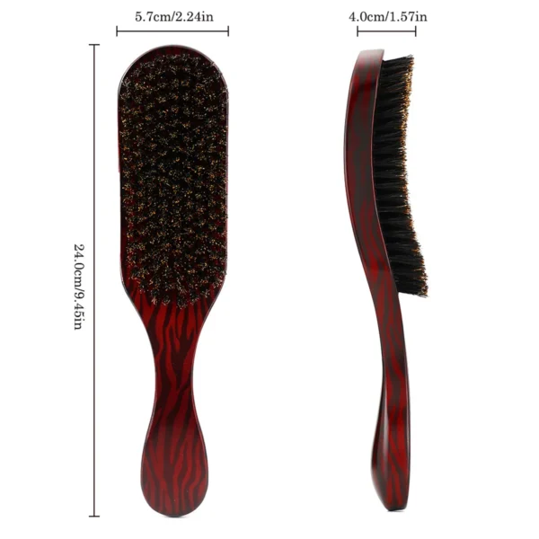 Boar Bristle Brush Set for Hair & Beard Styling - Image 6